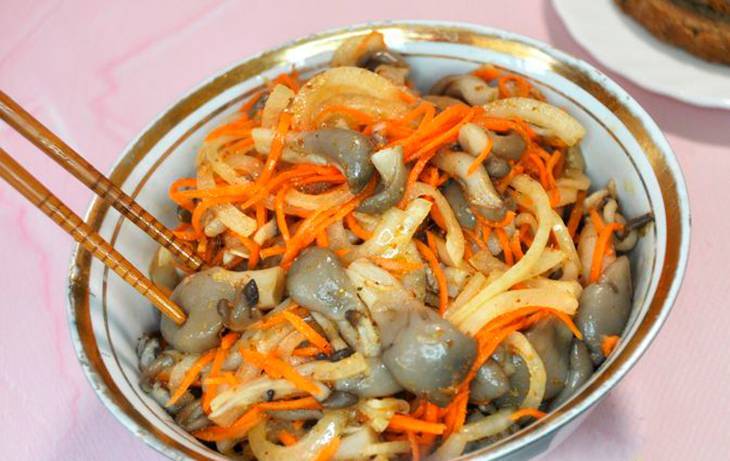 Вешенки по-корейски: как приготовить, рецепты приготовления с морковью, на зиму