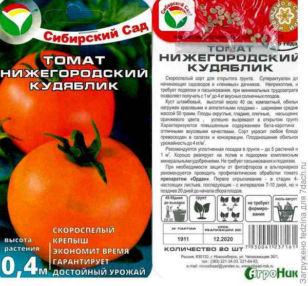 Томат нижегородский кудяблик: описание и характеристика сорта, отзывы садоводов с фото