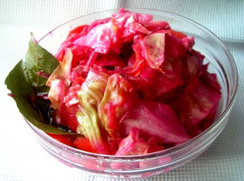 Свекольно-капустный салат. домашнее консервирование
