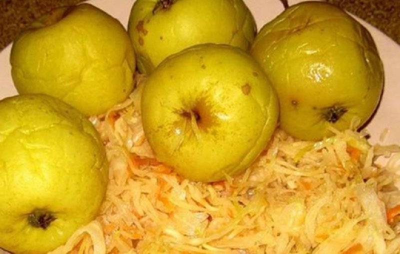 Квашеная капуста с яблоками — пошаговый рецепт с фото
