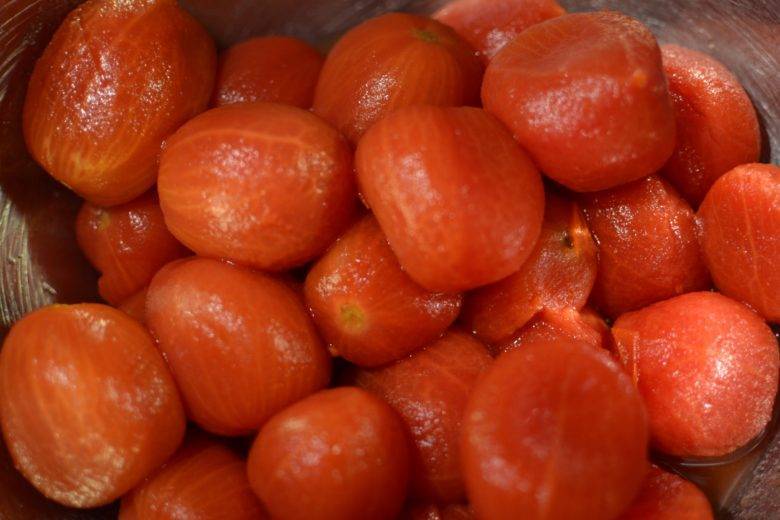 Как называются помидоры без шкурки
