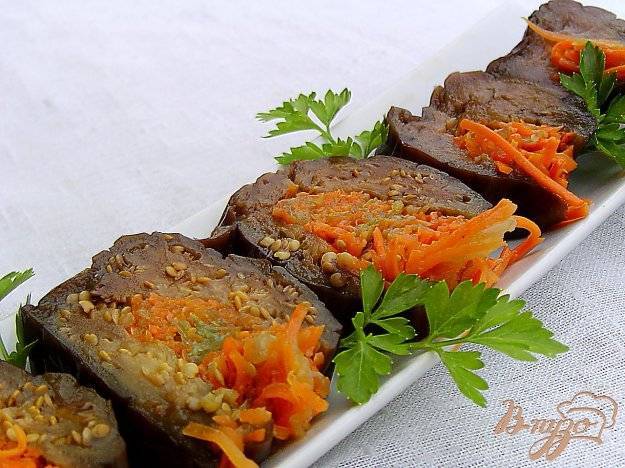 Квашеные баклажаны с морковью и чесноком - пошаговый рецепт