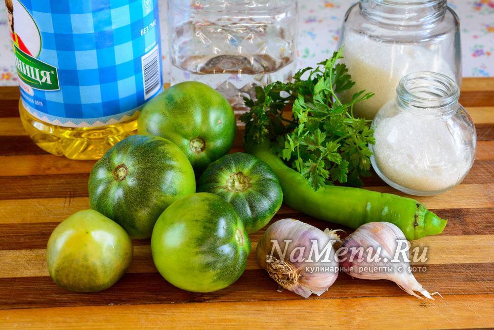 Аджика из зеленых помидор на зиму: объедение с приправами, овощами и фруктами
