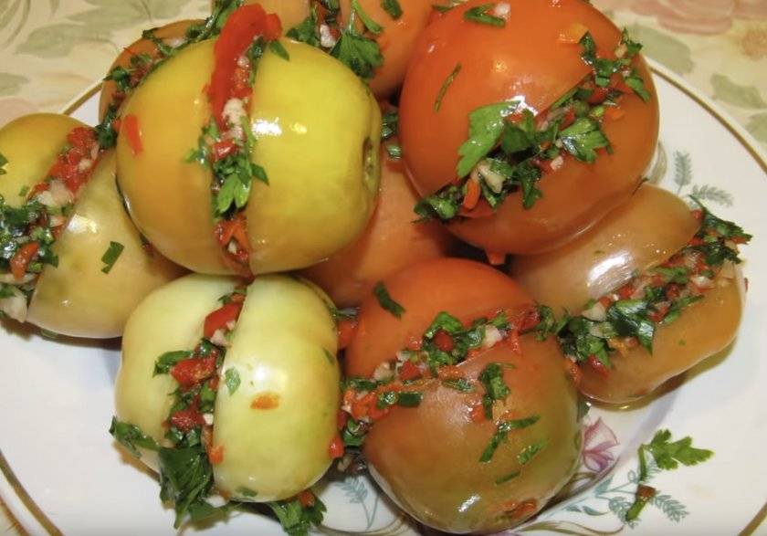 Фаршированные бурые помидоры по-армянски. что можно приготовить из зеленых помидор на зиму быстро и легко