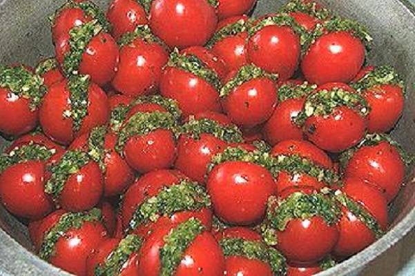 Консервировать фаршированные зеленые помидоры рецепты