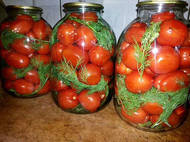 Стерилизовать помидоры в банке 1 5 литра