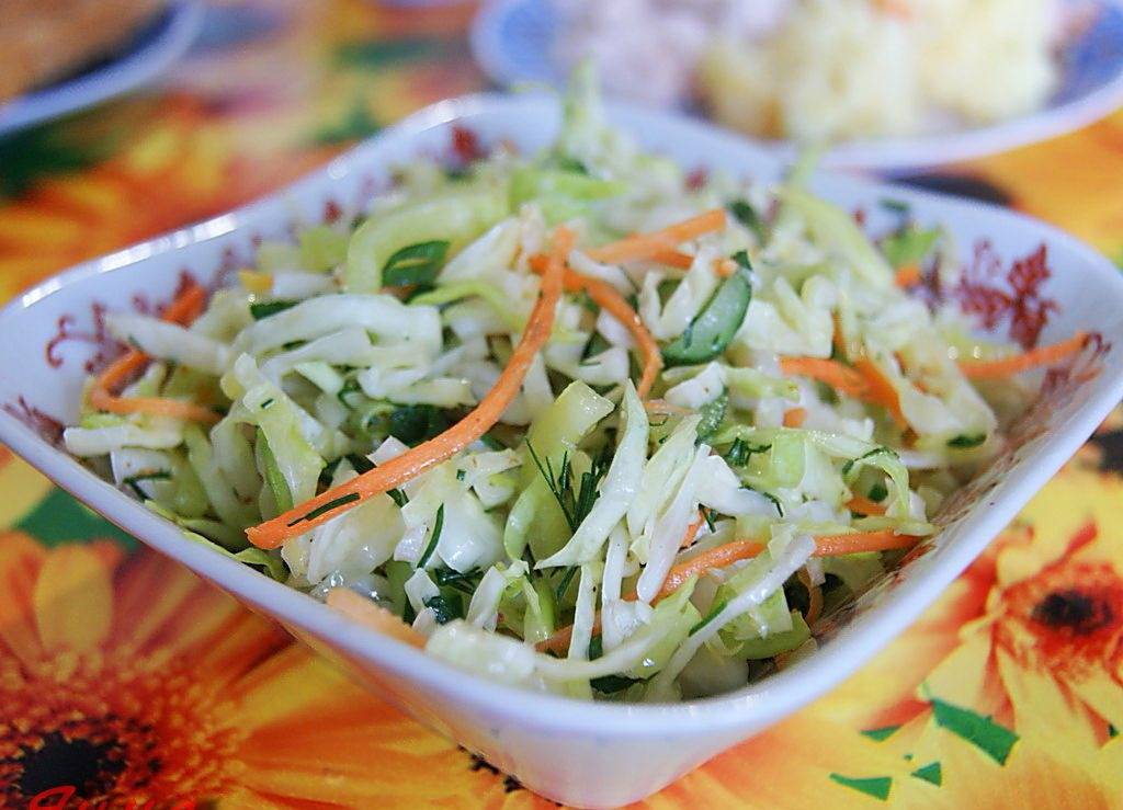 Салат из свежей капусты с рецепт с фото очень вкусный