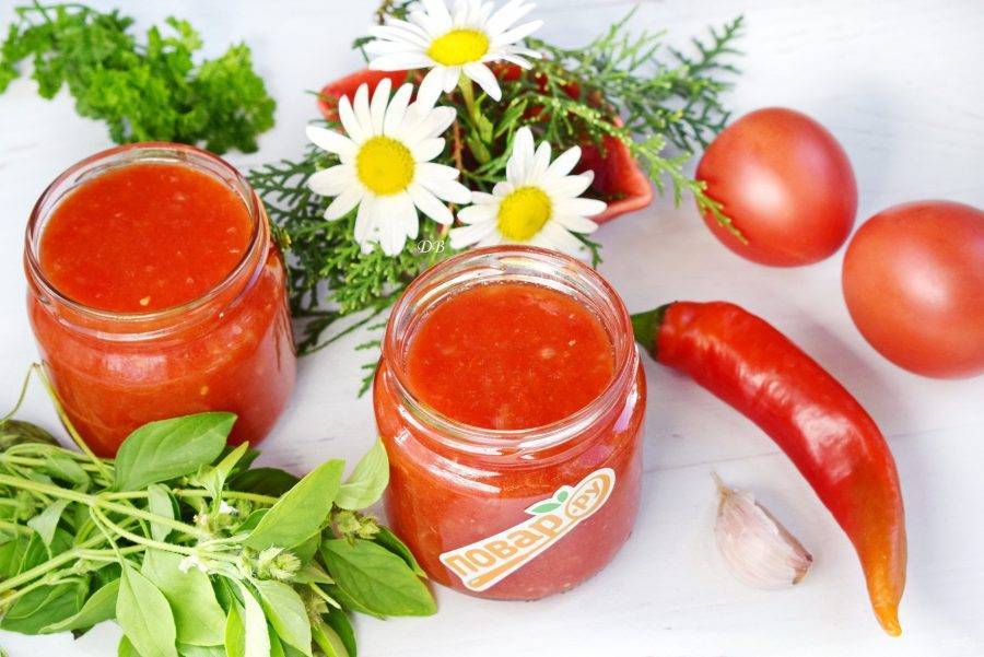 Аджика из помидоров на зиму — 7 острых рецептов «пальчики оближешь»