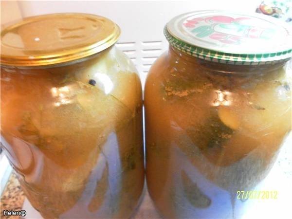 Огурцы, консервированные в яблочном соке. домашнее консервирование