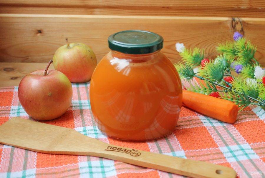 Яблочно-морковный сок на зиму: 3 лучших рецепта приготовления в домашних условиях