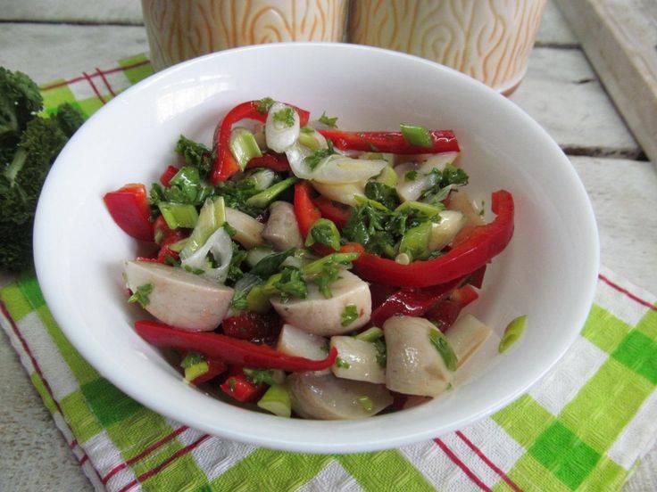 Рецепты салат из маринованного перца