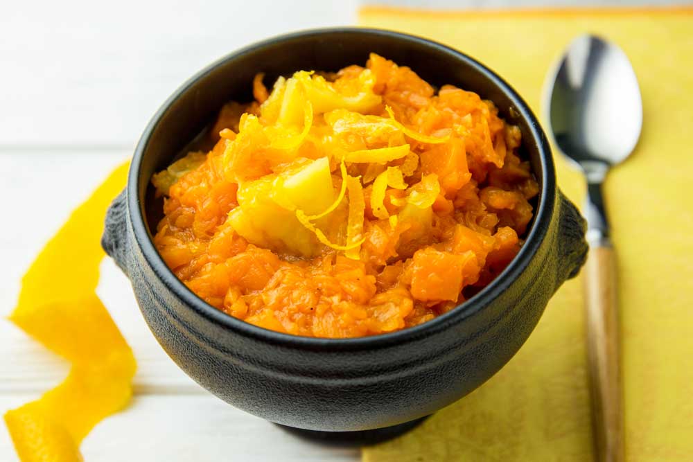 Рецепт квашеной капусты с тыквой и апельсинами | полезная информация для всех