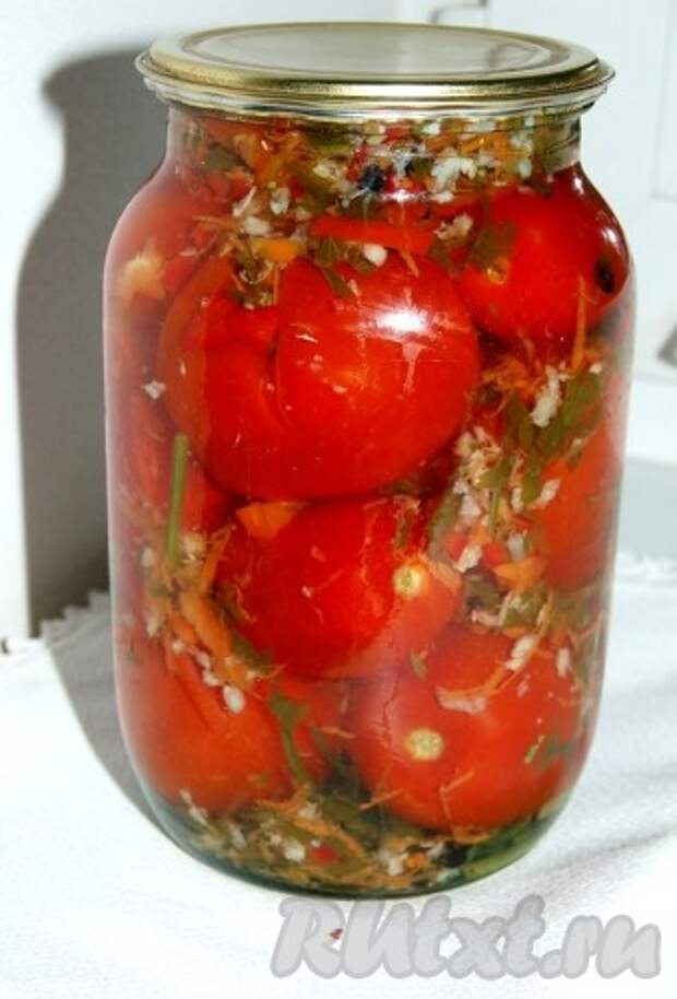 Маринованные помидоры фаршированные консервированные