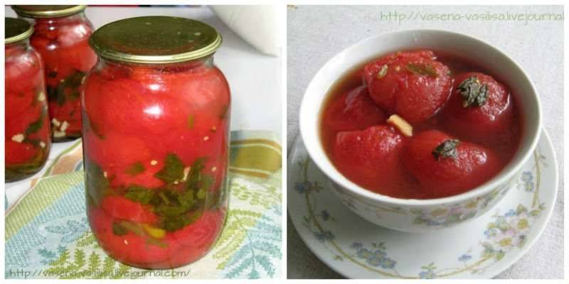 Консервирование помидоров: рецепт для желтых и красных томатов, лучшие, простой, крупные, маленькие, резанные