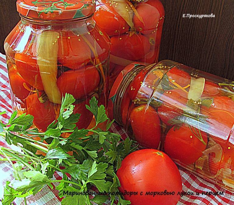 Маринованные помидоры с чесноком и зеленью быстрого приготовления – 7 рецептов с пошаговыми фото