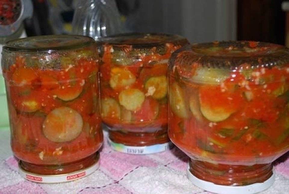 Огурцы в остром томатном соусе — пошаговый рецепт с фото