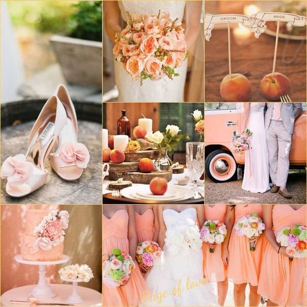 Персиковая свадьба [2019] – фото? оформления зала & рекомендации