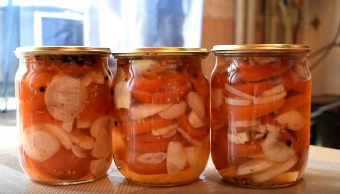 Салаты из резанных помидор на зиму рецепты без стерилизации