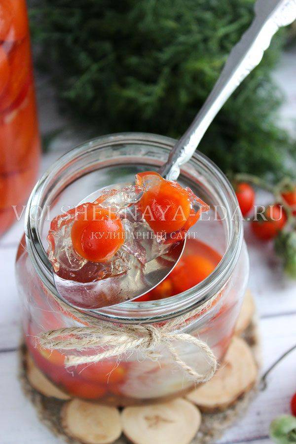 Обалденные помидоры в желе на зиму: рецепты приготовления консервации