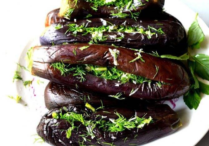 Баклажаны маринованные с чесноком и зеленью быстрые на зиму: 14 рецептов приготовления