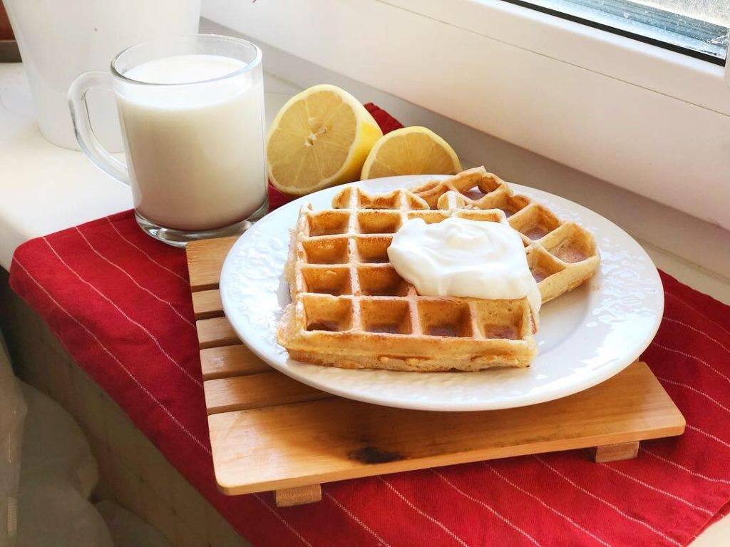 Мягкие вафли на кефире в вафельнице рецепт с фото пошагово и видео - 1000.menu