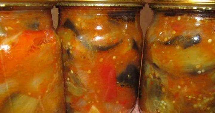 Салат десятка из баклажанов на зиму: пошаговый рецепт в трех вариантах