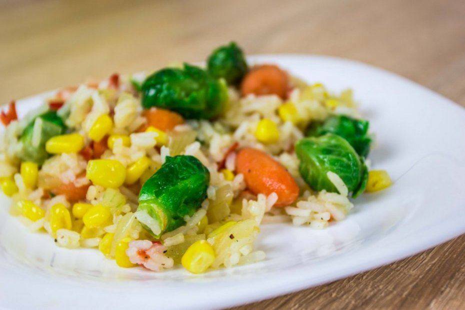Рис с овощами на гарнир | фоторецепт