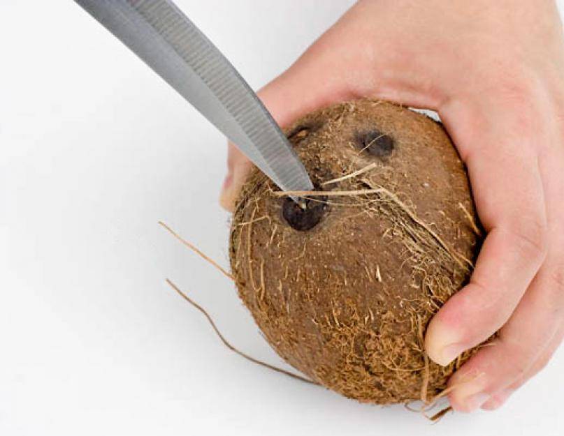 Как в домашних условиях открыть кокос, чем можно разбить, сломать, разрезать орех, как правильно его расколоть без молотка, как просто и легко разделать и почистить?