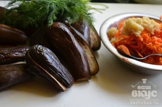 Баклажаны квашеные с морковью зеленью и чесноком на зиму: рецепт с фото и видео
