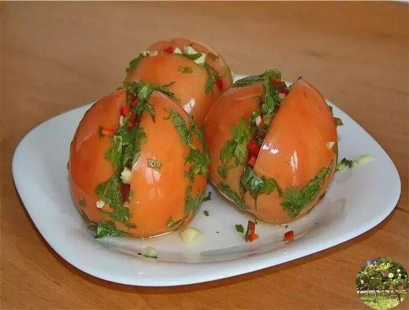 Консервированные помидоры по украински