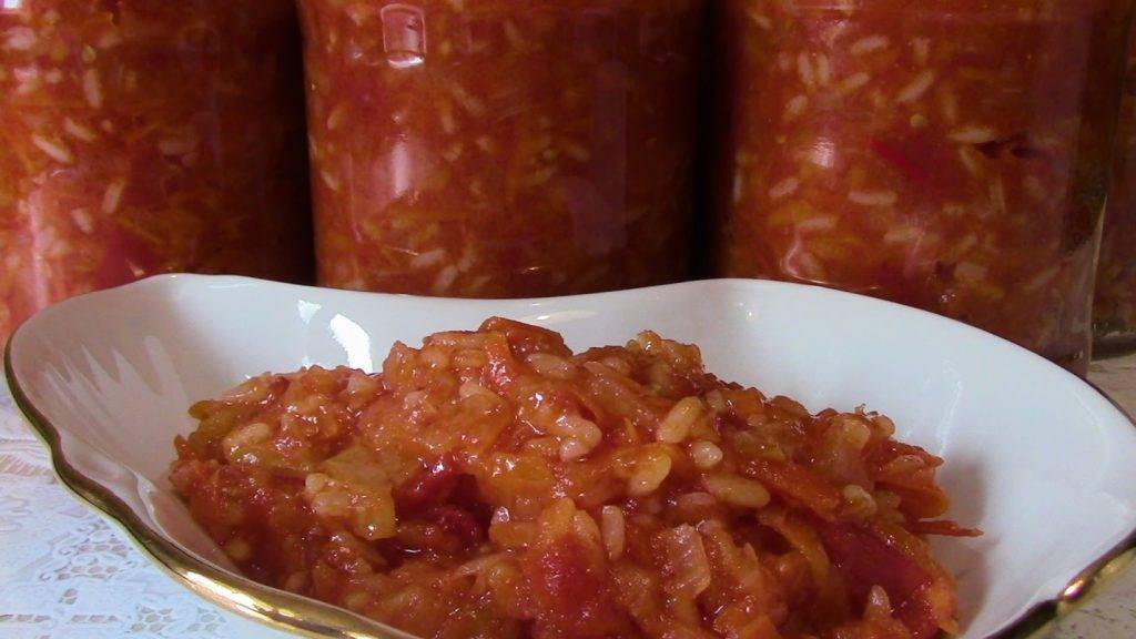 Салат на зиму с рисом – 13 домашних вкусных рецептов приготовления