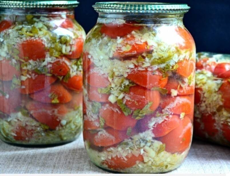 Рецепт помидоры с хреном, соленые по-сибирски