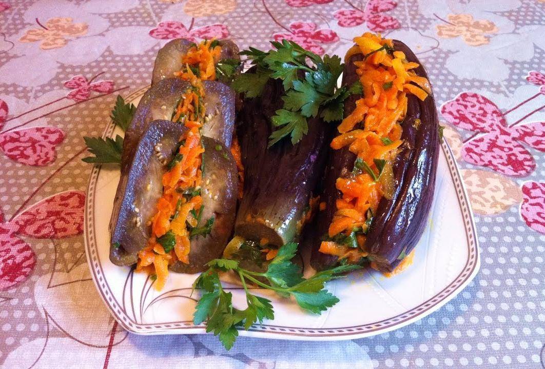 Квашеные баклажаны: лучшие быстрые рецепты фаршированных морковью, чесноком и зеленью в кастрюле на зиму, с капустой и сельдереем, соленые овощи, фото русский фермер