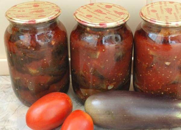 Баклажаны в томатном соке на зиму рецепты