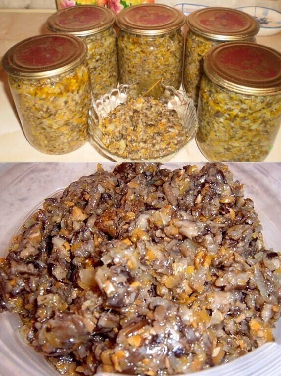 Пошаговый рецепт приготовления грибной икры с фото