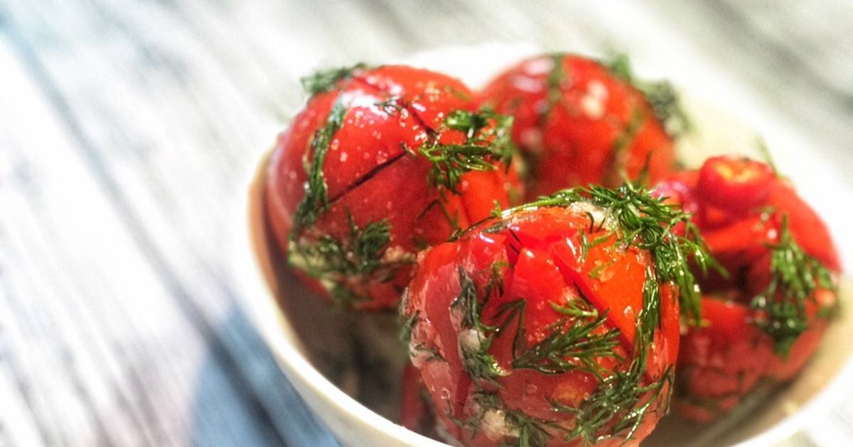 Рецепт зеленых помидор с хреном и чесноком