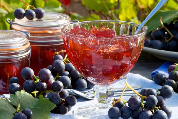 Как приготовить вкусное варенье из синего винограда на зиму