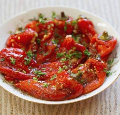 Рецепты салат из перцев и помидоров