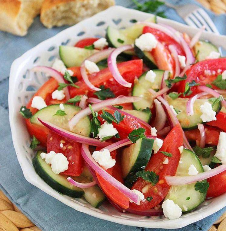 Рецепты салат из огурцов и перцев