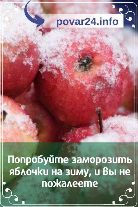 Как правильно заморозить яблоки на зиму в домашних условиях в морозилке и правила хранения фруктов
