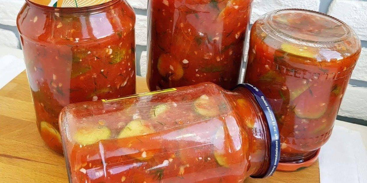 Огурцы в томатной заливке на зиму 9 рецептов для дома