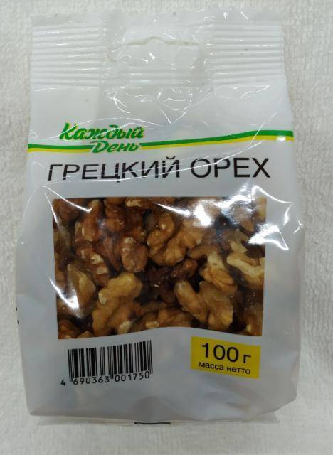 Калорийность грецкого ореха