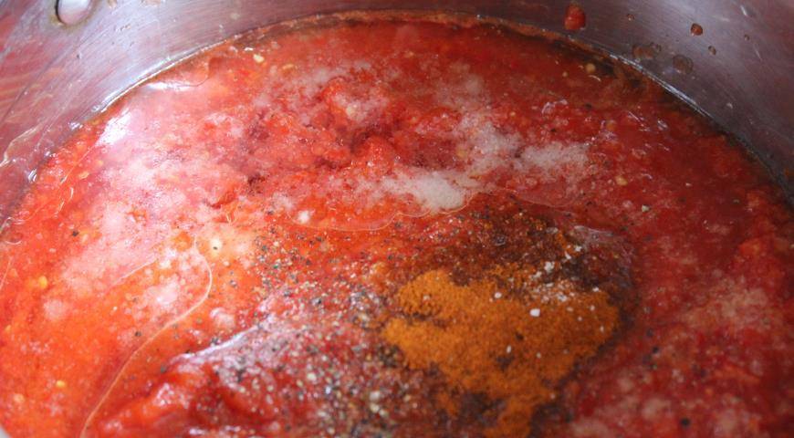 Соус-паста томатный со сладким перцем и луком. домашние соусы. кетчуп, аджика и другие