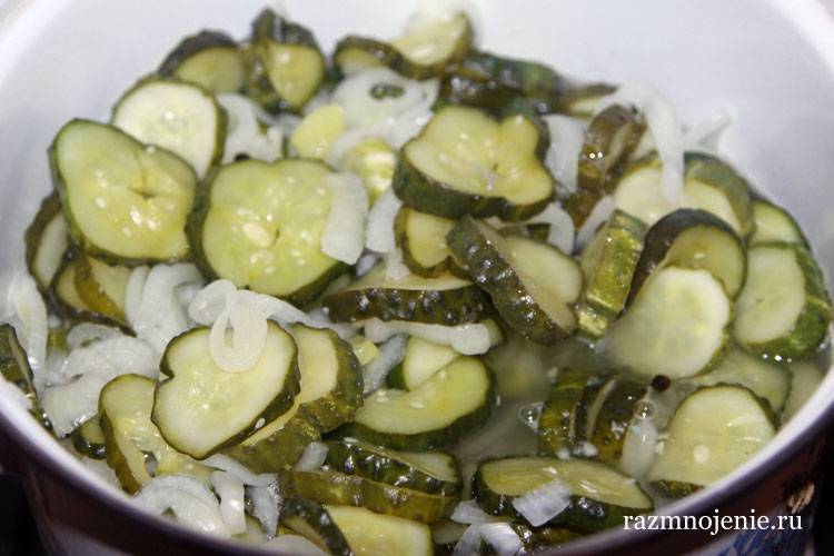 Салат из огурцов с луком на зиму - похрустим? рецепт с фото и видео