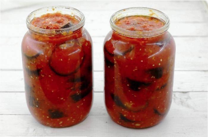 Баклажаны на зиму в томатной заливке рецепт с фото пошагово и видео - 1000.menu