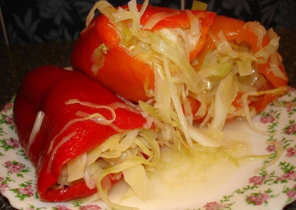Перец фаршированный капустой на зиму: самые интересные рецепты приготовления