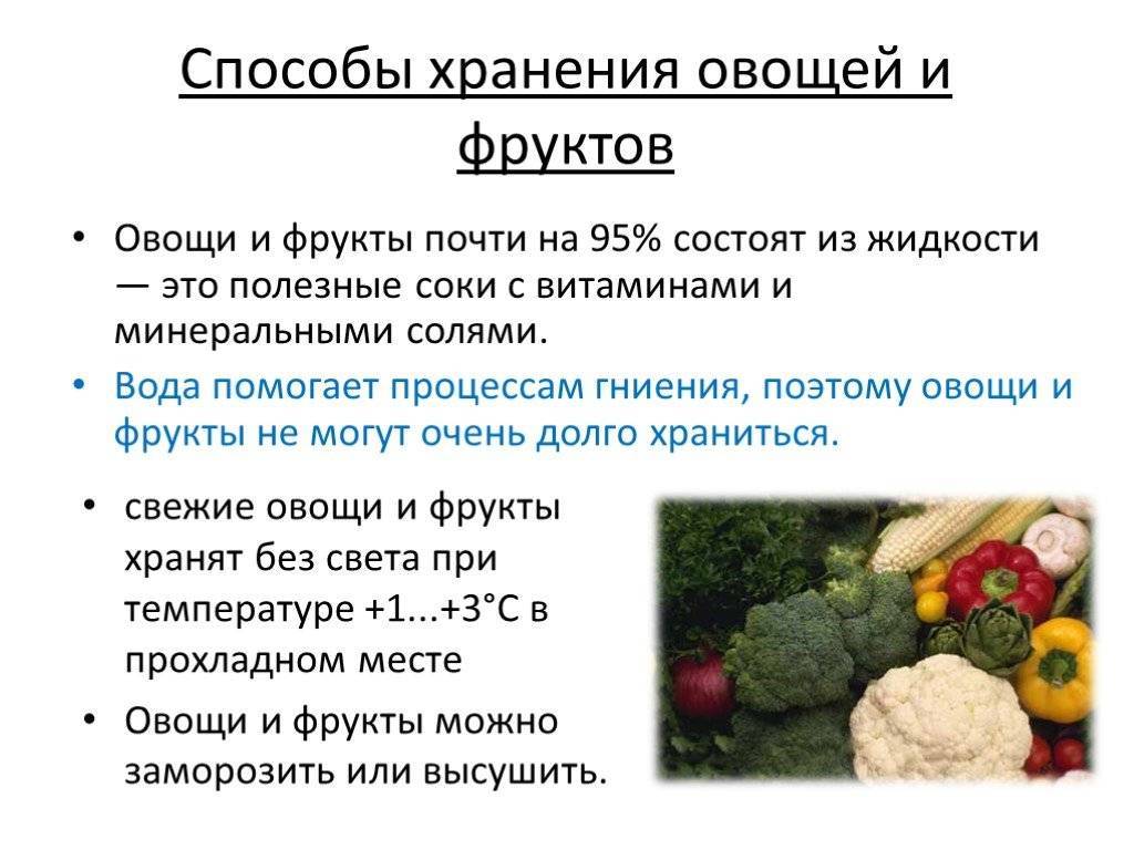 Как правильно хранить овощи и зелень