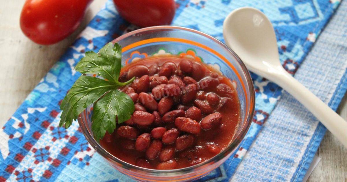 Фасоль в томатном соусе - 95 домашних вкусных рецептов приготовления