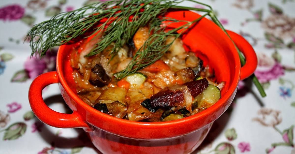 Овощное рагу — рецепт с картошкой, капустой, баклажанами и кабачками