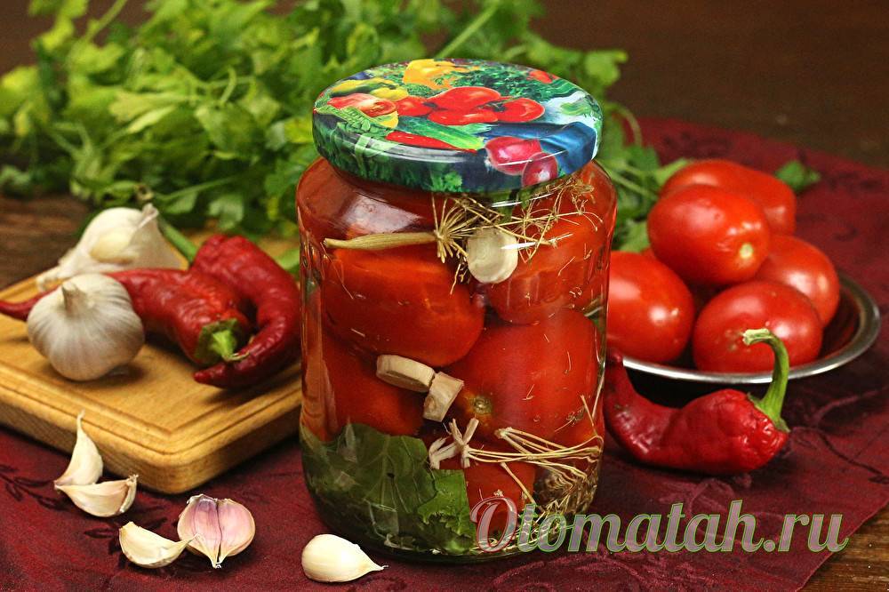 Рецепт помидоры с хреном, соленые по-сибирски